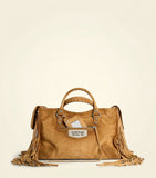 Balenciaga Le City suede fringe small bag, UK version