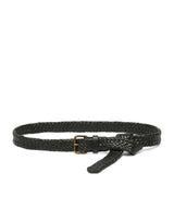Harrods Weekend Max Mara Leather Woven Belt- Buy online at McGrocer