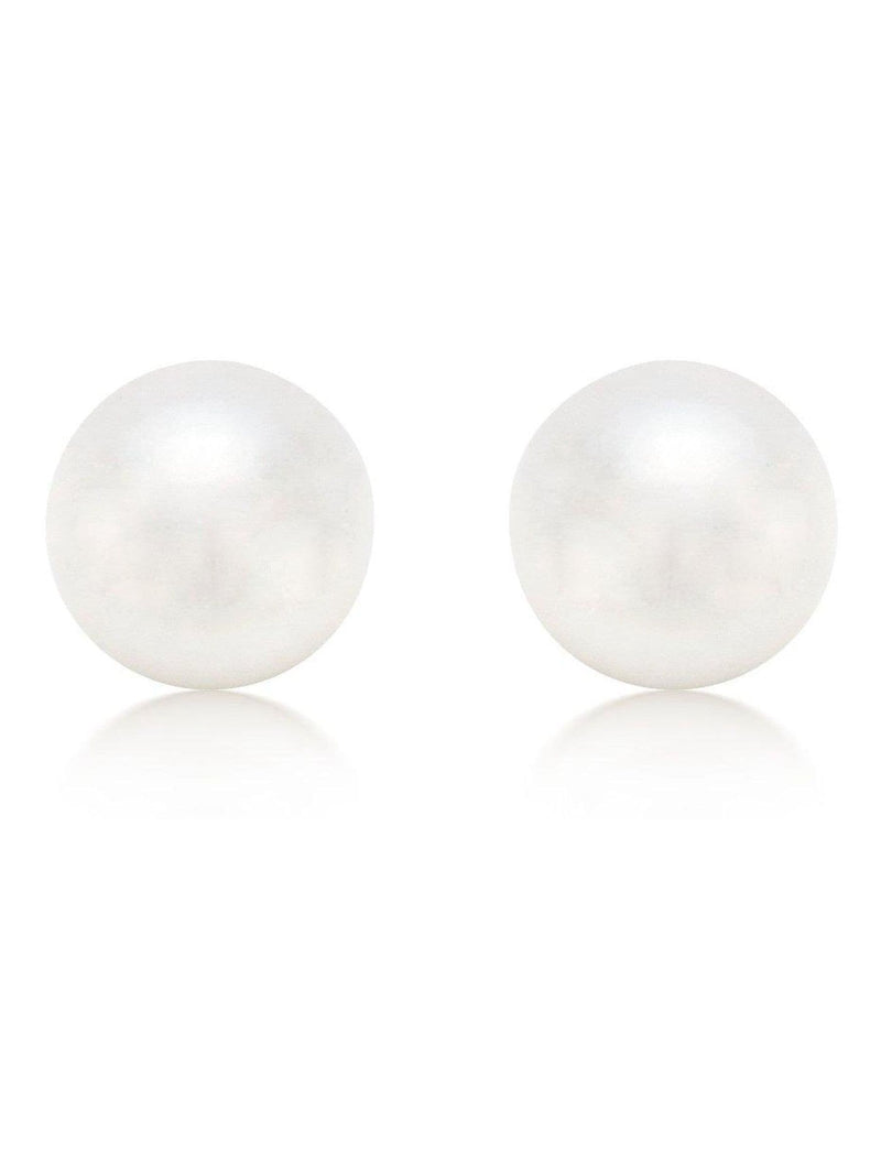 9ct gold freshwater cultured pearl stud earrings 6mm, UK version
