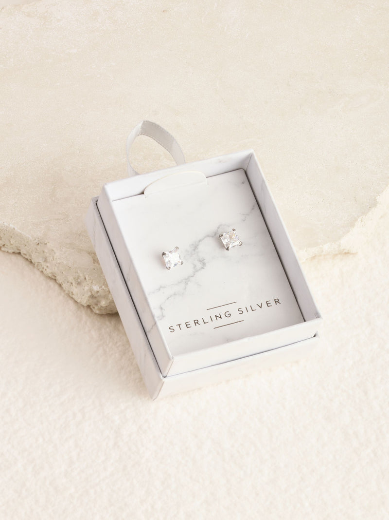 Sterling Silver Stud Earrings 0.5cm (British brand)