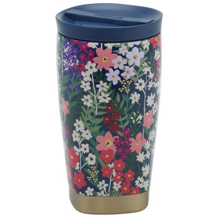 Smash Winter Floral travel coffee cup 350ml - British product