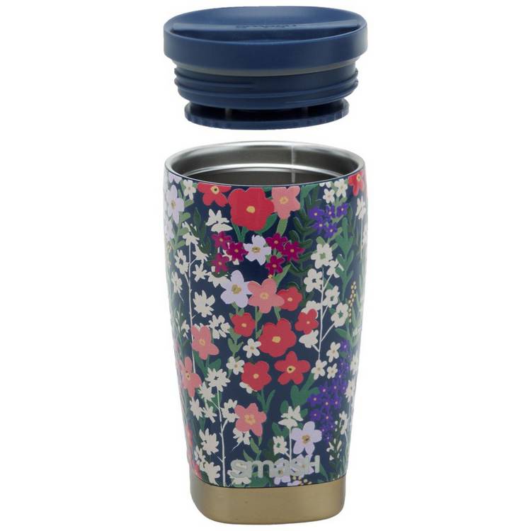 Smash Winter Floral travel coffee cup 350ml - British product