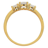 Revere 9ct gold cubic zirconia engagement ring British product