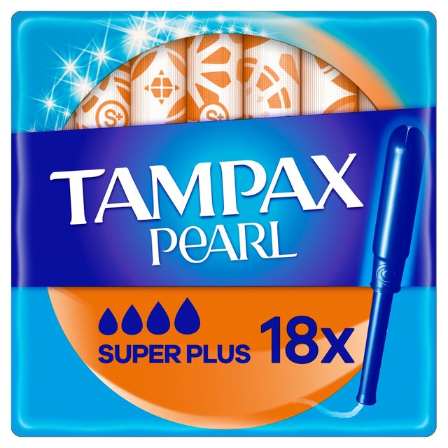 Tampax Pearl Super Plus Tampons 18 per pack GOODS M&S