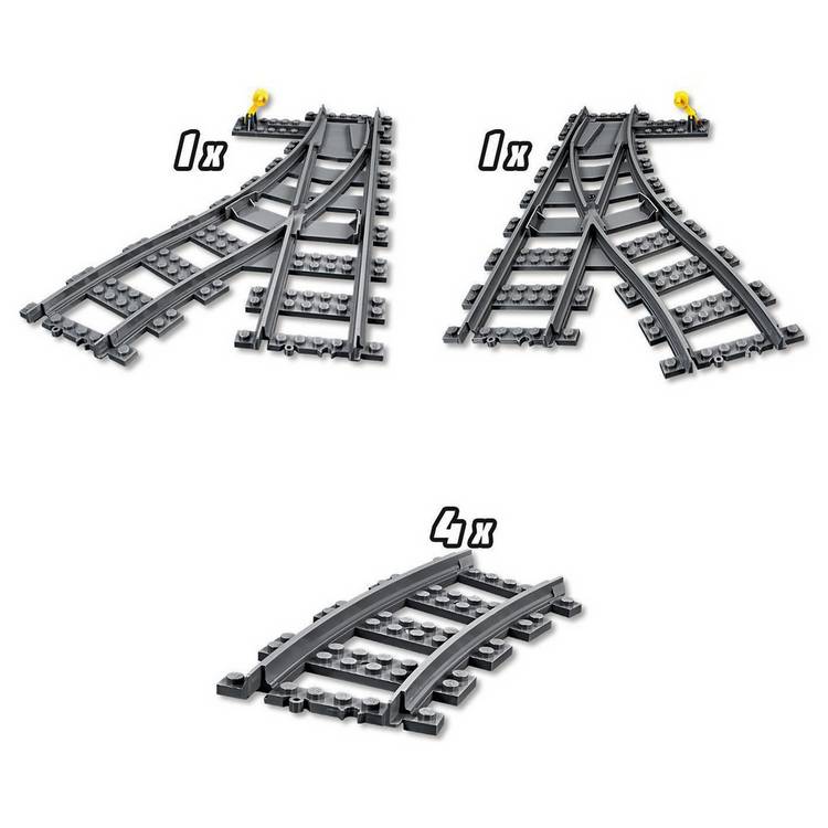 LEGO City Switch Tracks Set 60238 8 pieces, imported from the UK