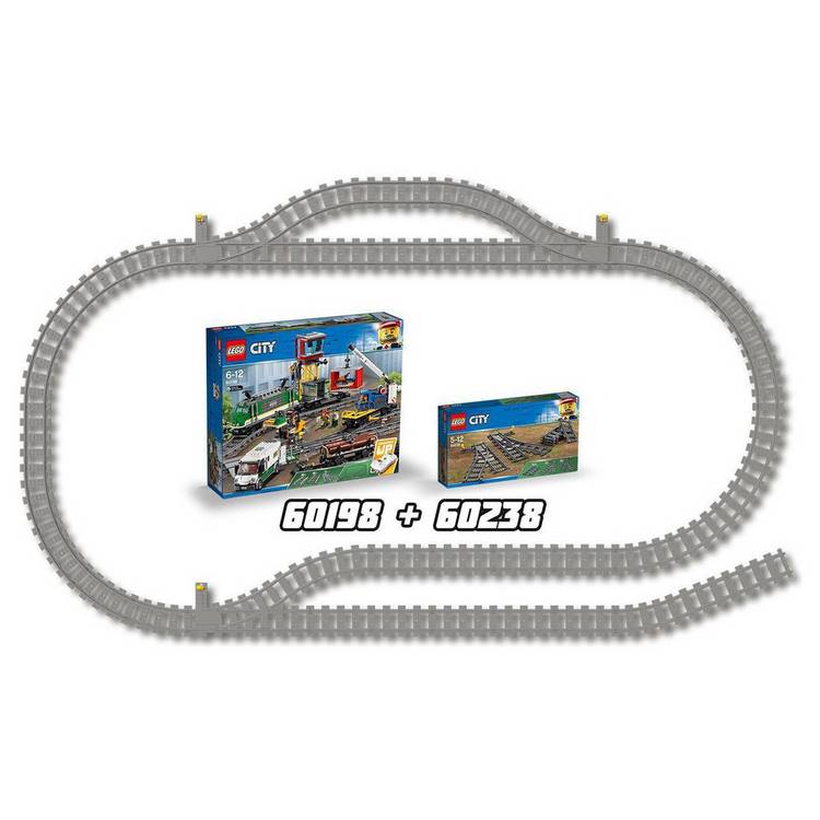 LEGO City Switch Tracks Set 60238 8 pieces, imported from the UK