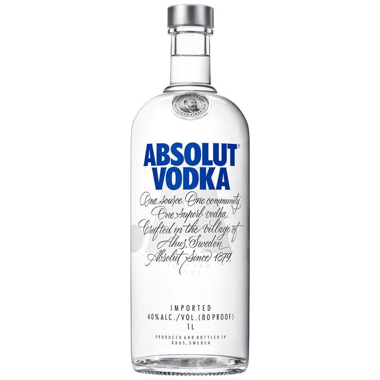 Absolut original Swedish vodka 1L - British product