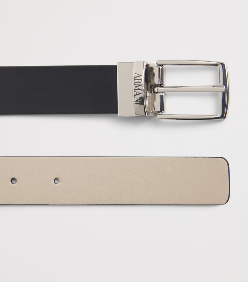 Emporio Armani kids leather logo belt, imported from the UK