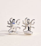 Tateossian octopus cufflinks palladium-plated Swarovski crystal (British brand)