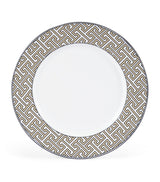 Harrods Geometric Maze Pattern Dinner Plates Set of 2, 26cm Diameter- Buy online at McGrocer