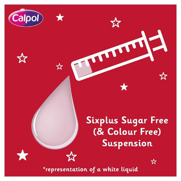 Calpol sugar free suspension strawberry 100ml - British product