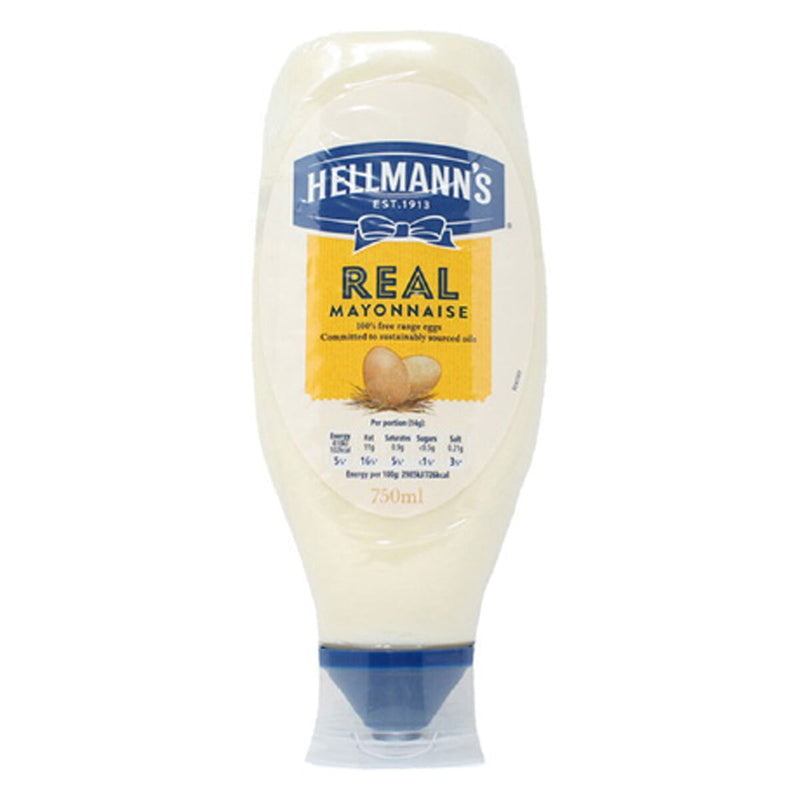 Hellmann's Squeezy Mayonnaise 2 x 750ml, UK version
