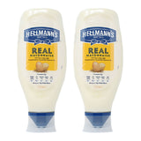 Costco UK Hellmann's Real Squeezy Mayonnaise Condiment 2 x 750ml- Buy online at McGrocer