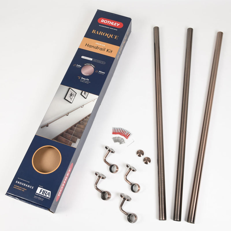Rothley stainless steel hand rail kit 3.6m - British product