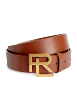 Harrods Ralph Lauren Purple Label Leather RL Belt- Buy online at McGrocer