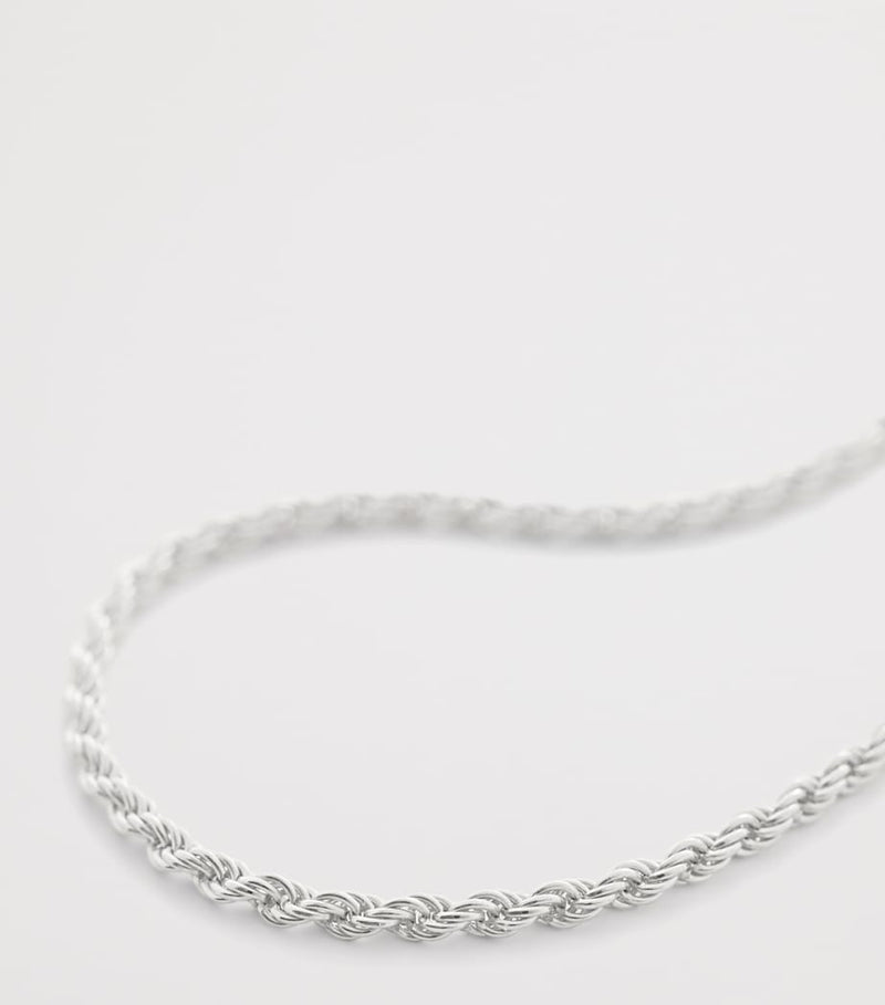 Monica Vinader Sterling Silver Corda friendship bracelet (British brand)