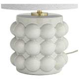 Habitat Bobble grey ceramic table lamp with linen shade, UK version