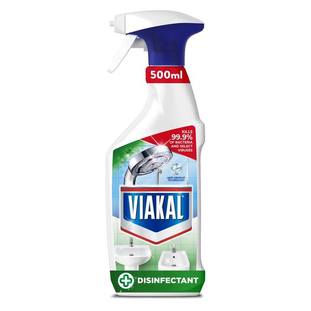 Viakal Bathroom Limescale Remover Anti-Bacterial Spray 500ml GOODS M&S