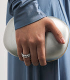 Anita Ko white gold diamond baguette floating ring, imported from the UK