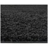 Buddy washable shaggy rug black 80x120cm (British brand)