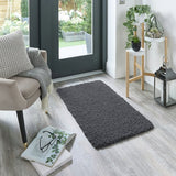 Buddy charcoal shaggy rug 60x100cm, imported from the UK