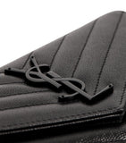 Saint Laurent Envelope matelassé leather wallet, UK version
