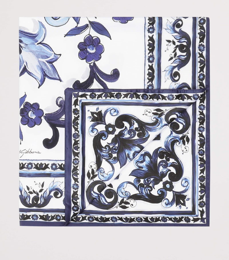 Dolce & Gabbana Casa Cotton Majolica King Duvet Cover - British product