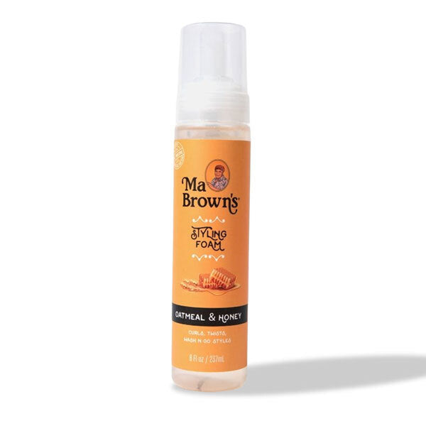 Ma Brown's Oatmeal Honey Styling Foam, imported from the UK