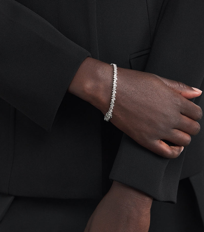 Suzanne Kalan white gold and diamond tennis bracelet - British product