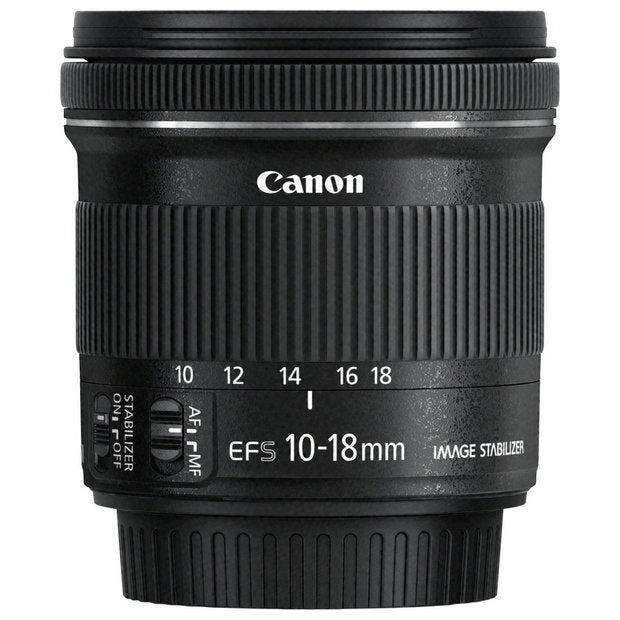 Canon EF-S 10-18mm f/4.5-5.6 IS STM lens, imported from the UK