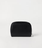 Brunello Cucinelli leather wash bag with zip fastening - British product