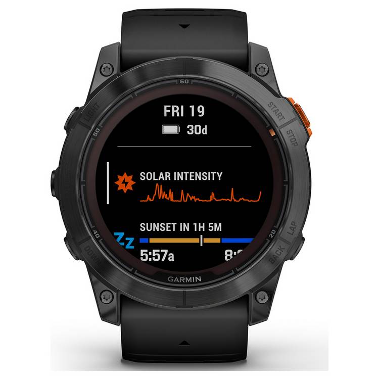 Garmin fenix 7X Pro Solar smartwatch black, UK version