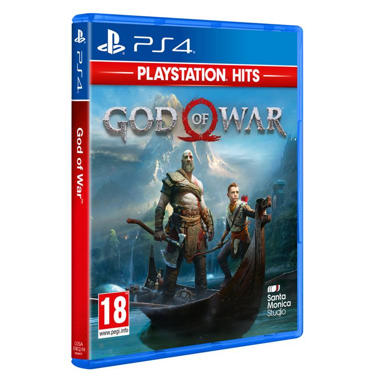 God of War PS4 action game cover, imported from the UK