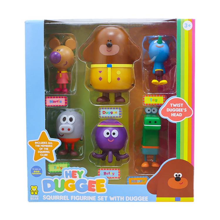 Hey Duggee figure set with 6 characters (British brand)