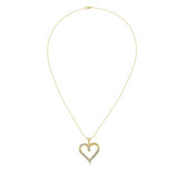 Revere diamond heart pendant necklace 9ct gold plated, imported from the UK