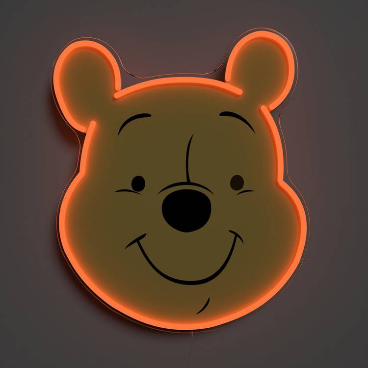 Yellowpop Winnie the Pooh LED neon sign 25cm, imported from the UK
