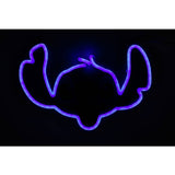 Yellowpop Stitch LED neon sign 15cm, imported from the UK
