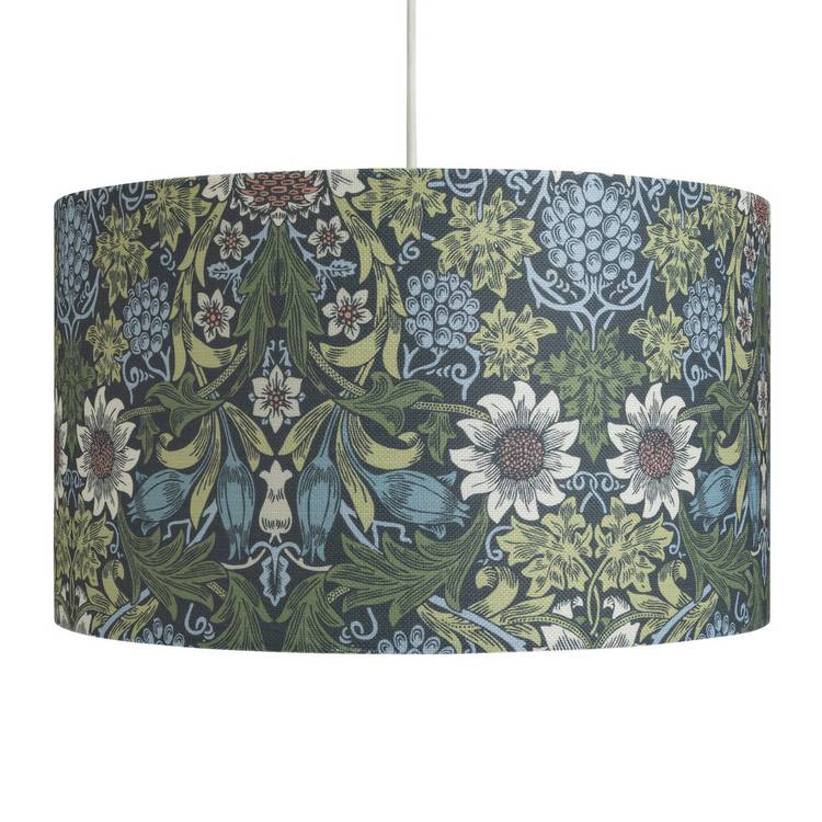Habitat Morris & Co navy sunflower lampshade 45cm, imported from the UK