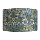 Habitat Morris & Co navy sunflower lampshade 45cm, imported from the UK