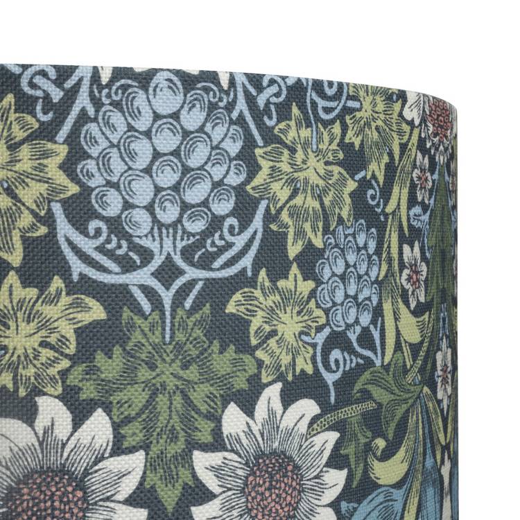 Habitat Morris & Co navy sunflower lampshade 45cm, imported from the UK