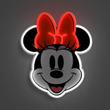 Argos Yellowpop Disney Minnie Mouse Face LED Neon Effect Light 25 x 21.6cm- Buy online at McGrocer