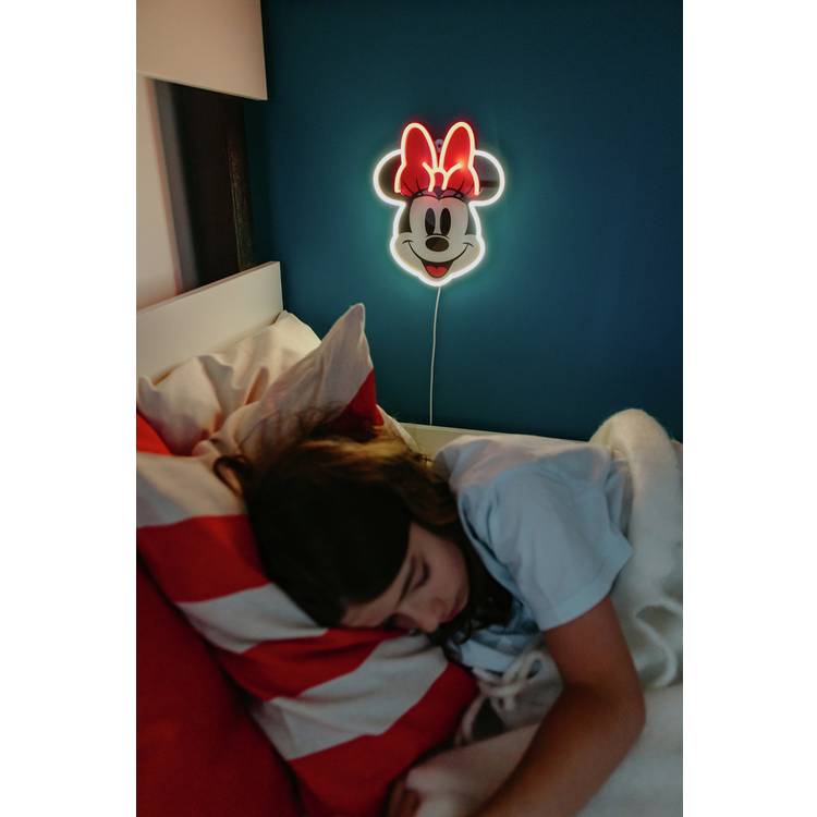Yellowpop LED neon sign Minnie Mouse Face 25cm, imported from the UK