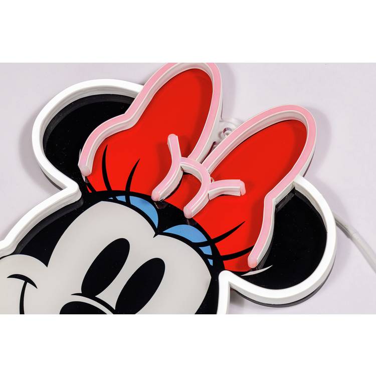 Yellowpop LED neon sign Minnie Mouse Face 25cm, imported from the UK