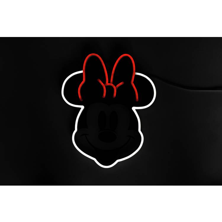 Yellowpop LED neon sign Minnie Mouse Face 25cm, imported from the UK
