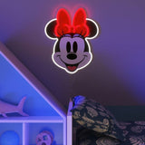 Yellowpop LED neon sign Minnie Mouse Face 25cm, imported from the UK