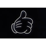 Yellowpop Disney glove thumbs up neon sign 8.7x10.2 inches, UK version
