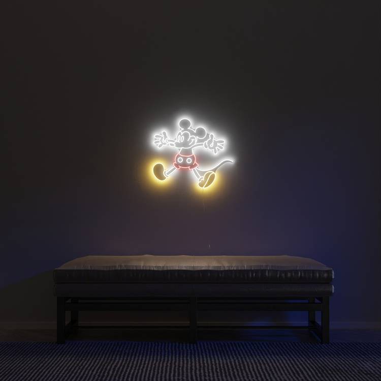 Yellowpop Disney Giant Mickey Mouse LED neon sign, imported from the UK
