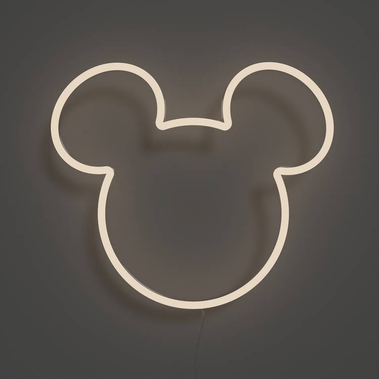 Yellowpop Mickey Mouse ears LED neon sign, imported from the UK