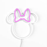 Yellowpop Minnie Mouse ears LED neon light (British brand)