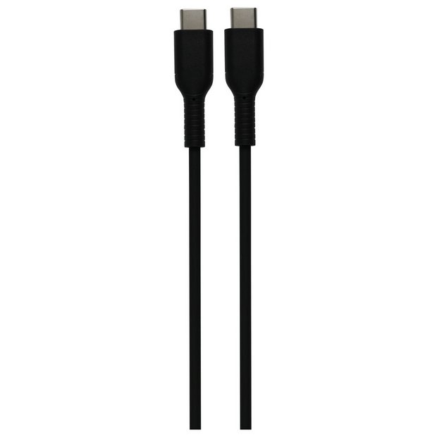 USB-C to USB-C cable 1m black, UK version